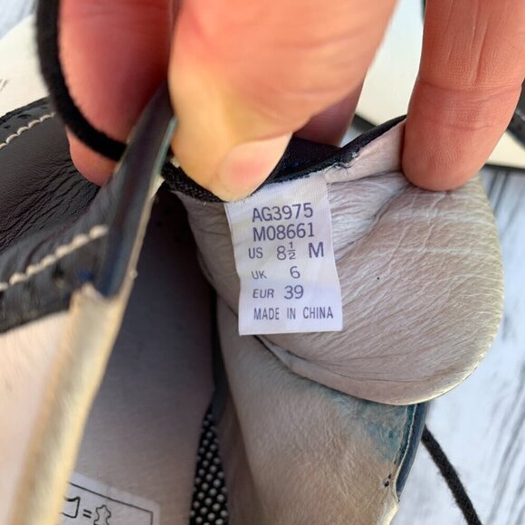 Etonic Difference Vintage Gore-Tex White Navy Leather Golf Shoes Women's 8.5 - Picture 12 of 12